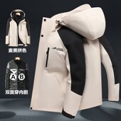 字母鹅绒服 王福贵定制～情侣可拆卸鹅绒服外套12.13