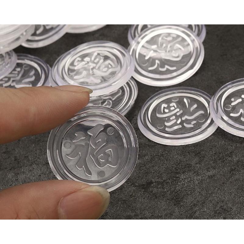 红木家具钢化玻璃防滑垫片透明餐桌台面桌面茶几固定软胶吸盘垫片