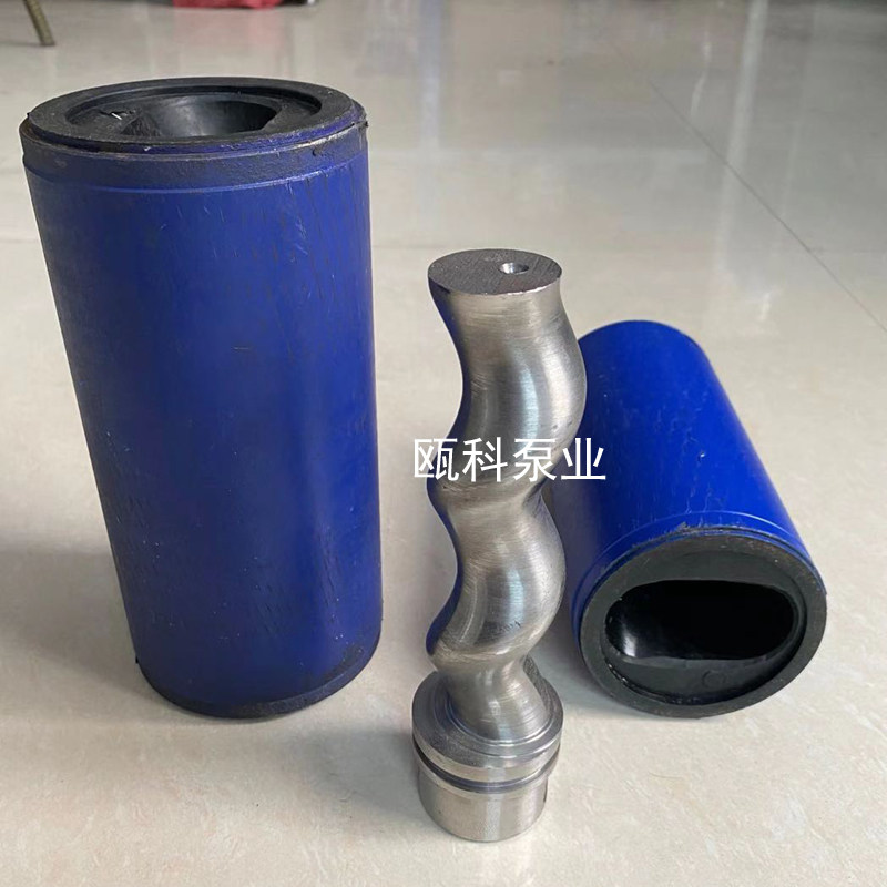G25-1 30-1 35-1 40-1 50-1单螺杆泵配件 定子胶套耐磨橡胶铁桶图片