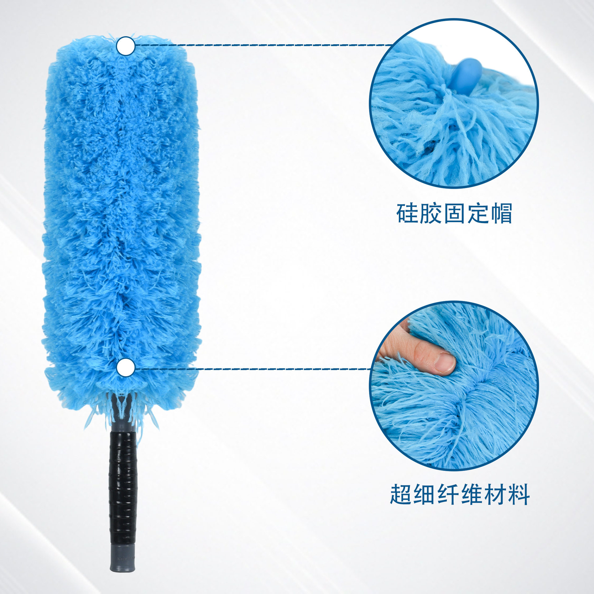 静电除尘掸鸡毛掸子可伸缩掸子毯子扫灰神器加长清扫工具雪尼尔
