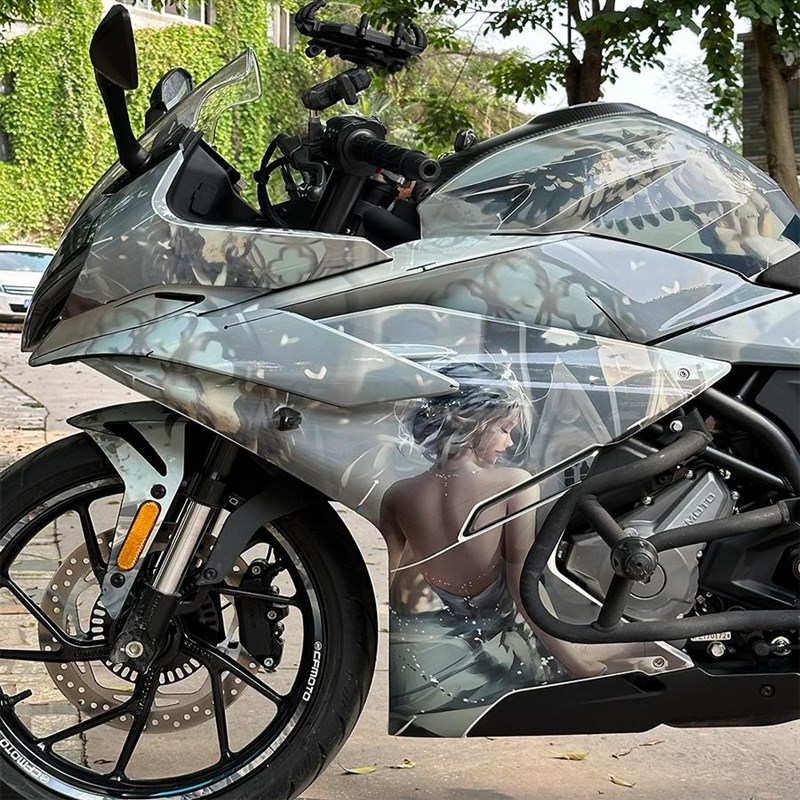 适用2023款春风0SR贴纸版画贴花个性拉花保护膜车衣防水车衣膜