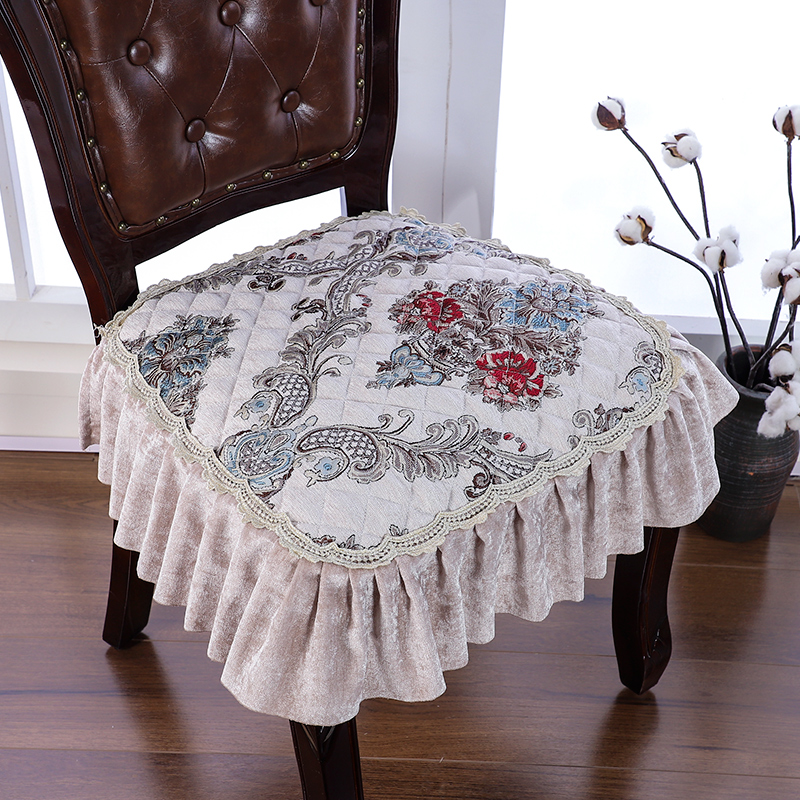 欧式餐桌椅子垫加厚坐垫红木椅子坐垫餐椅垫四季通用防滑椅垫家用