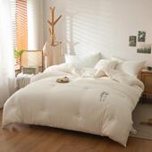 A被CYH维类原棉棉被大纤被子加厚冬被子被芯纯色礼豆品被