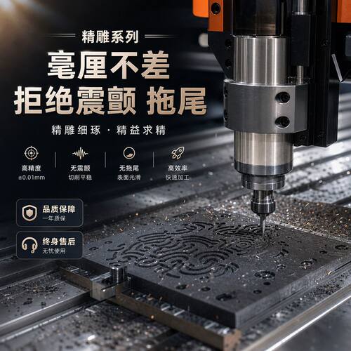 防水高精度速全陶恒功率石材精雕木雕刻机cnc主轴电机动力头机械
