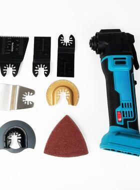 充式修万用宝锂电摆动修边机多功48187能铲电动切磨机木工装切电