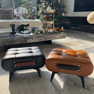 皮凳客厅轻用奢高级感小凳子家矮凳茶几沙门发凳917口鞋 换凳坐墩