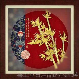 高档足金金箔节高升领导礼物女送办公室摆件男制定升迁高档开 节