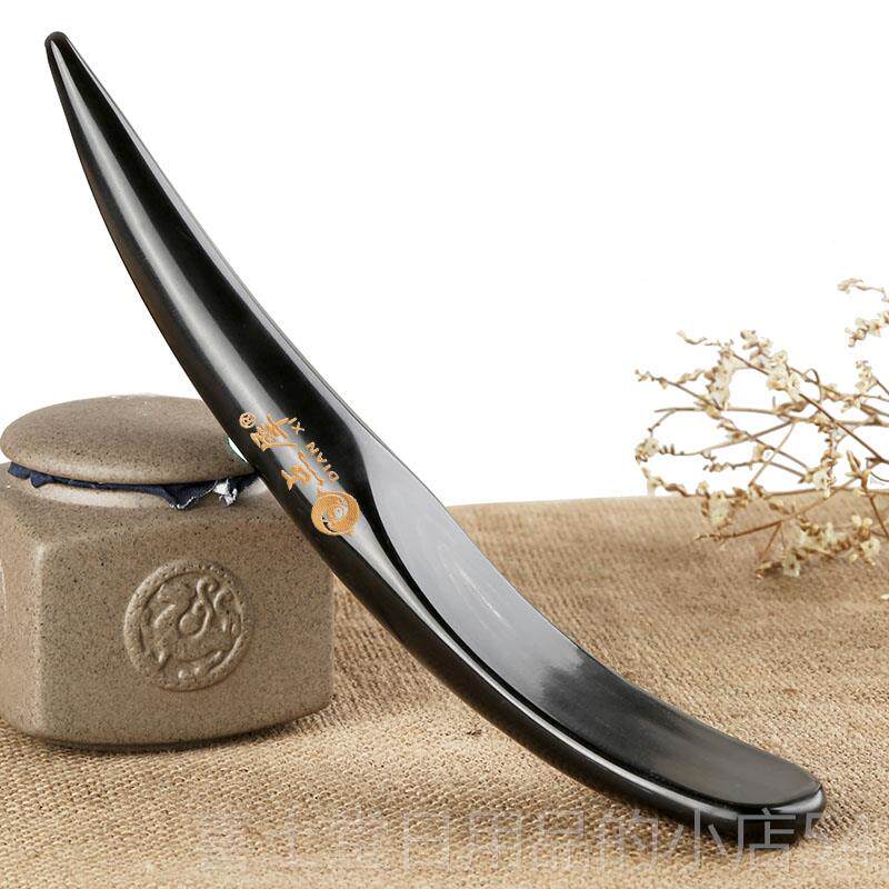 高档点犀然天水牛角拍痧杆赶筋棒穴位颈部足擀按摩敲胆经刮痧背器