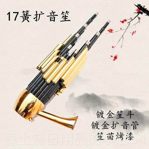 高档1修7簧笙扩音笙品乐器包邮送用笙包