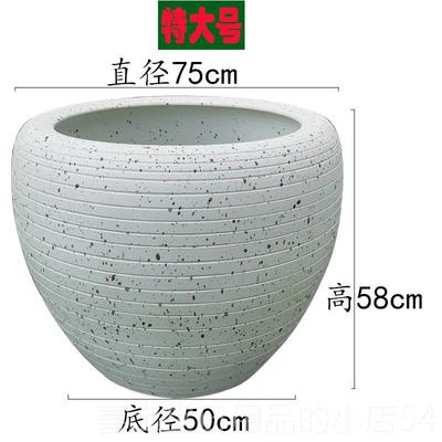 高档德镇陶白瓷缸色大号锦鲤金鱼缸睡花莲荷缸老式庭院客厅景水缸