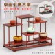 实木桌面红酸枝博古架中式 多宝阁茶具杯垫紫砂壶摆件展示架古玩