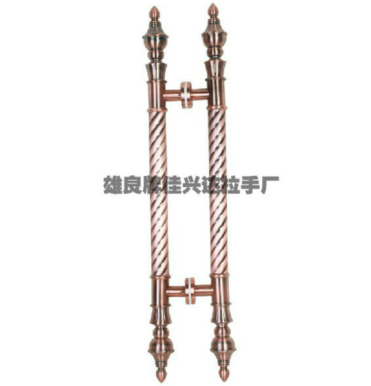 0016型号红古铜玻璃门拉手不锈钢KTV包厢木门把手酒店仿古大拉手