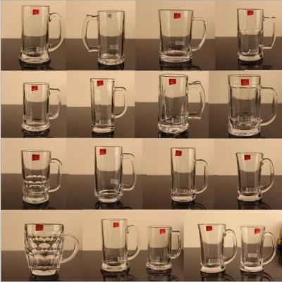 茶楼专用茶杯玻璃两用水杯家用啤酒杯子带把加厚高端茶杯个人专用