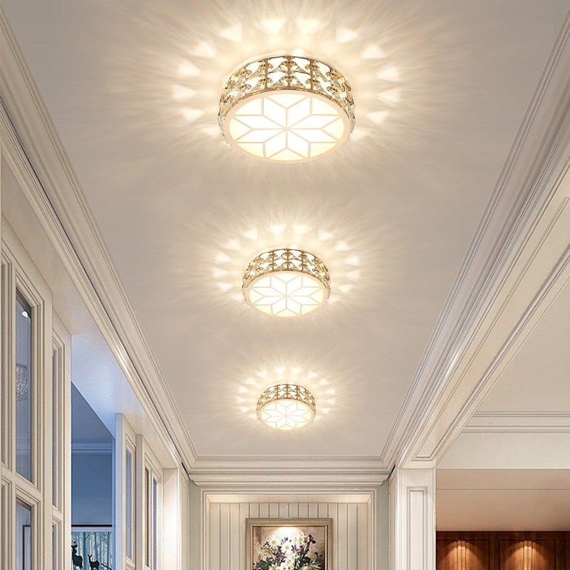 家用现代简约三色过道灯走廊灯客厅入户玄关灯阳台吸顶灯明装筒灯