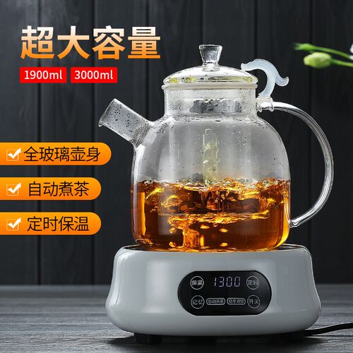 玻璃茶壶耐热耐高温大容量加厚煮茶壶套装过滤煮茶器泡茶壶烧水壶
