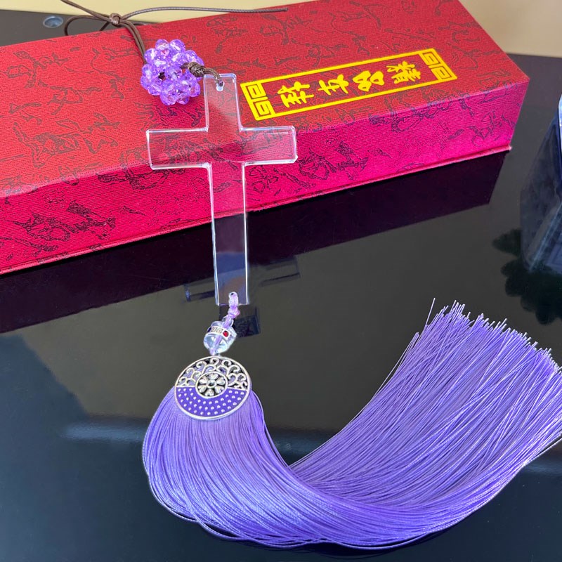 不褪色高档水晶十字架男女汽车挂件创意车内挂件私家车2022款古风