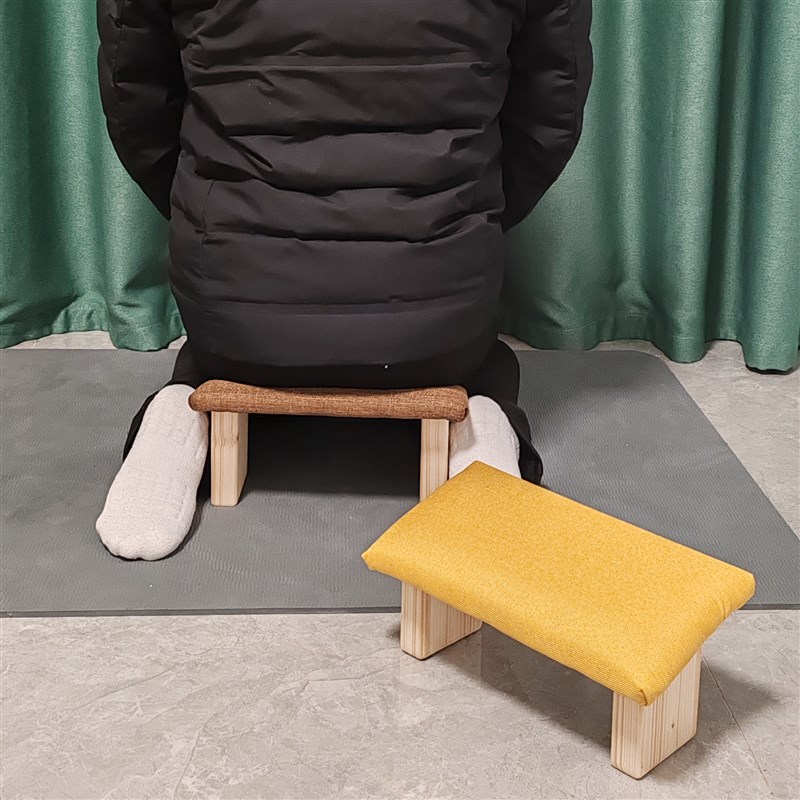 儿童跪坐凳子现代支踵静坐凳学习椅坐姿矫正跪凳实木正坐凳跪凳