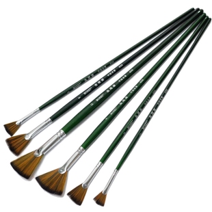 水粉画笔 扇形油画笔 尼龙水彩画笔 656鱼尾扇形画笔 MOENT莫奈