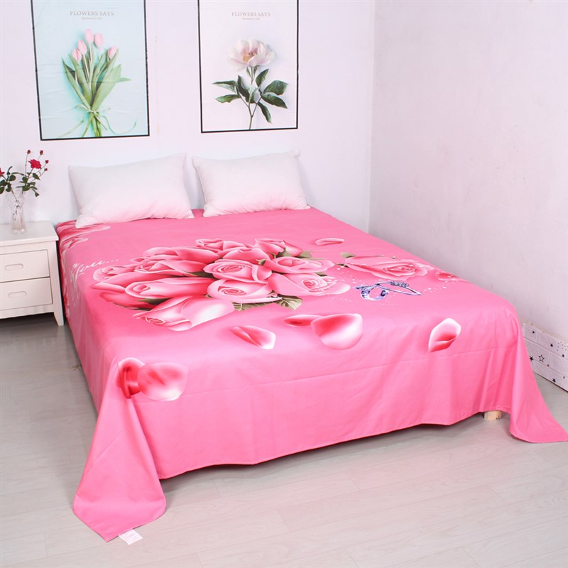 加厚磨毛床单定位大版被单中年人老款国民亲肤柔软婚庆单人双人款