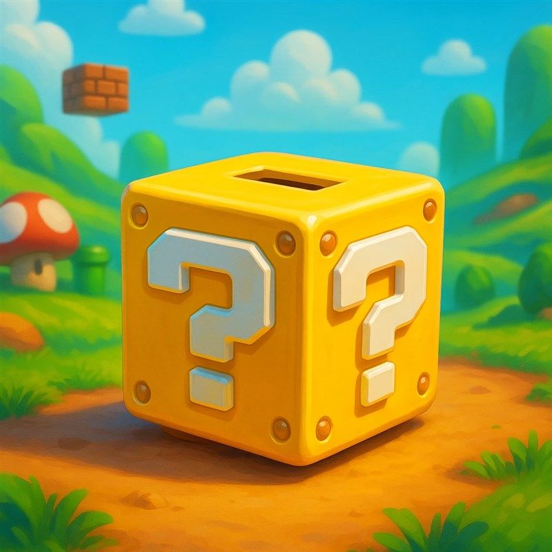 马里奥问号桌面摆件可存取创意存钱罐摆件家居玄关储蓄罐儿童零钱,家居饰品,桌面摆件,淘宝优惠券,粉丝福利购,淘宝优惠卷