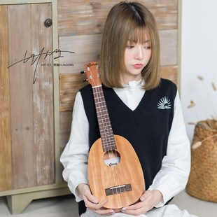Uma尤克里里 03cp儿童练习琴23寸 桃花芯木ukulele乌克丽丽小吉他