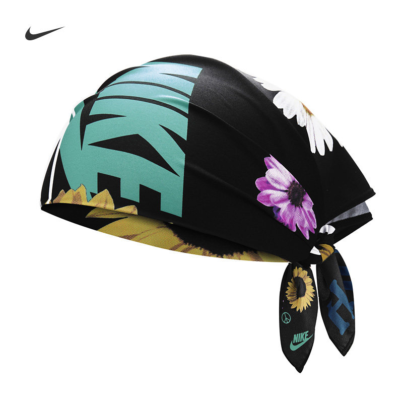 Nike耐克复古包头巾女多功能运动头巾时尚印花绑带方巾魔术头巾
