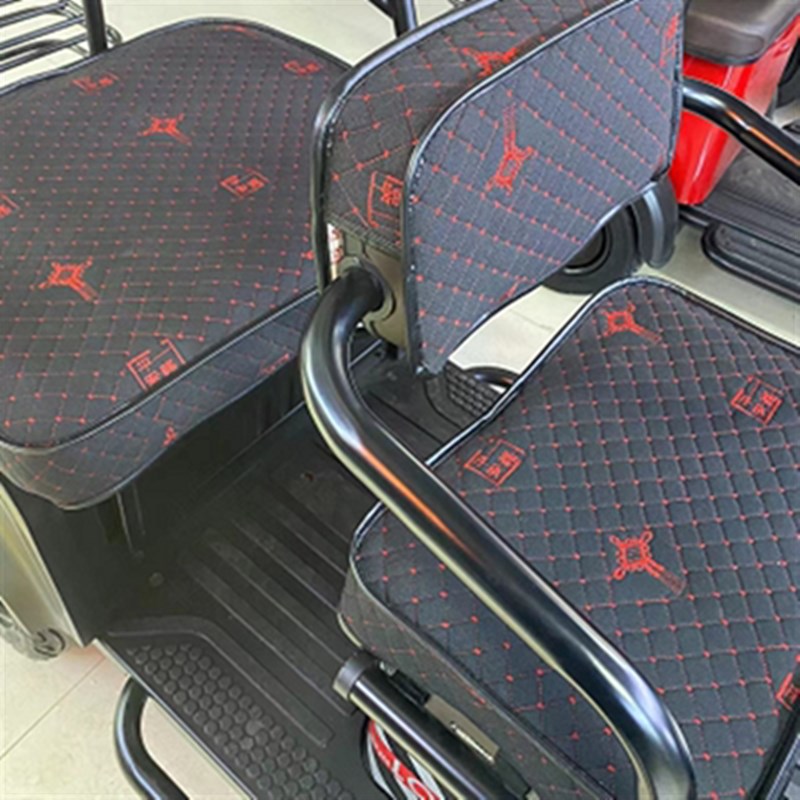 电动三轮永久传承YJ1200DZK-2专用坐垫亚麻皮革防水车座套坐垫套