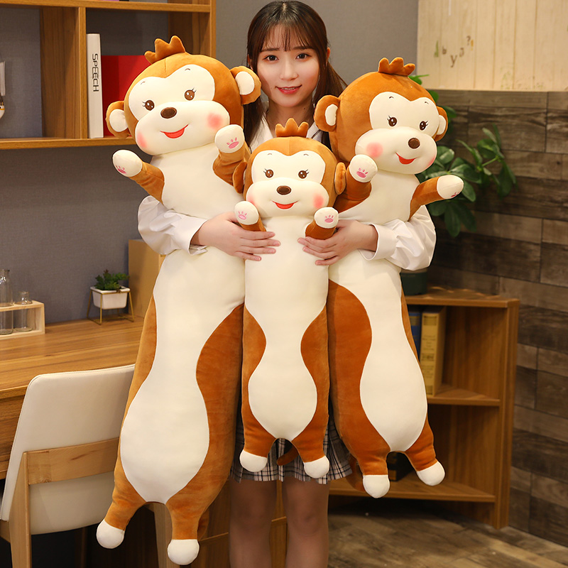 猴子公仔毛绒玩具可爱男女生款床上睡觉夹腿抱枕布娃娃抱抱熊玩偶