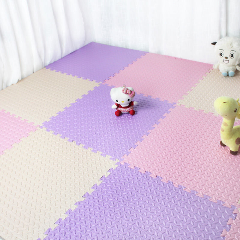 环保无味明德树叶纹泡沫拼接地垫儿童爬行垫宝宝爬爬EV加厚0x0