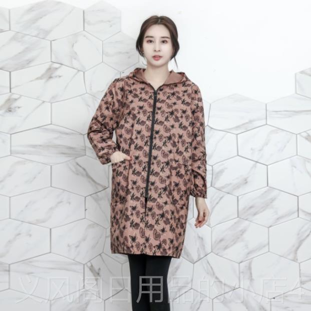 正品新时尚围裙女水衣厨房大人罩衣韩式防薄款护长袖款连帽工作服
