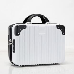 正品密手提小行李箱女带码锁时尚拉链潮化妆男女通流用手包提化妆