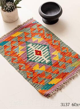 高档巴基斯坦l进口K厅iim土几耳其民族风复古何北欧现代客地毯地