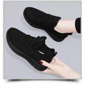 久站不作累工鞋 高档纯黑女鞋 防 京布新鞋 耐污平底工作鞋 春季 老北鞋