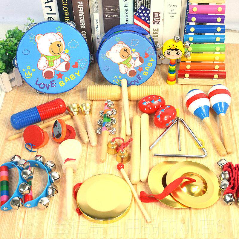 高档奥器夫打击乐套装儿童全音乐器材响板碰铃手鼓早教大尔幼儿园