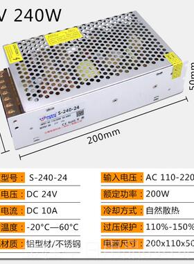 高档22V4转变1220A开0关电源12V250W直流变压器 集中供电监控VS-2