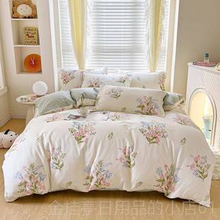 高档纯0棉四式 10全棉床品套件被套2米x2.米32.2x2.4m件被罩220x24