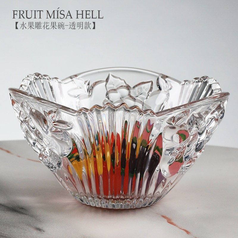 沙拉碗 捷克BOHEMIA水晶玻璃 零食小果盘果斗果篓桌面高档甜品碗,家居饰品,果盘/果篓,淘宝优惠券,粉丝福利购,淘宝优惠卷