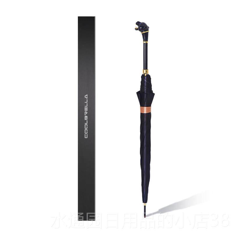 正品布黑伞男士轻奢原创柄设计复古自动伞直礼盒绒伞套节日送豹礼,居家日用,伞,淘宝优惠券,粉丝福利购,淘宝优惠卷