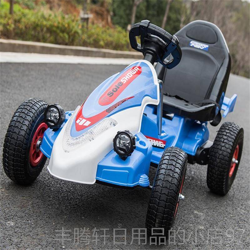 正品新儿童电动车双驱四轮卡车控玩具动汽车可坐男女电宝遥宝充气