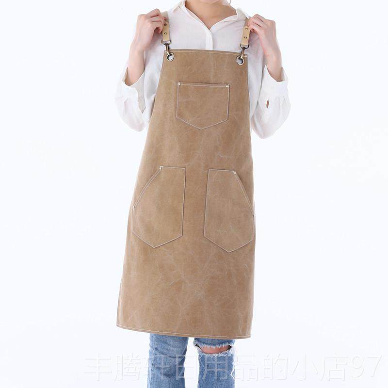 正品啡师帆布围裙logo定制烘焙茶咖店花艺园美艺甲师餐饮专奶用工,家庭/个人清洁工具,围裙,淘宝优惠券,粉丝福利购,淘宝优惠卷