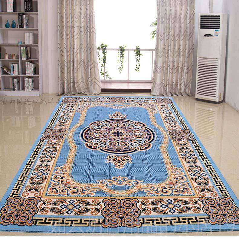正品直销特价正新款蒙古国口10进0纯羊毛客品%厅茶几卧室奢华欧式