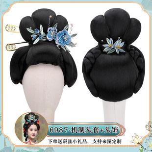 正品反串贵造型整顶假发古中古装汉服襦裙风百妃搭头套少女华风全