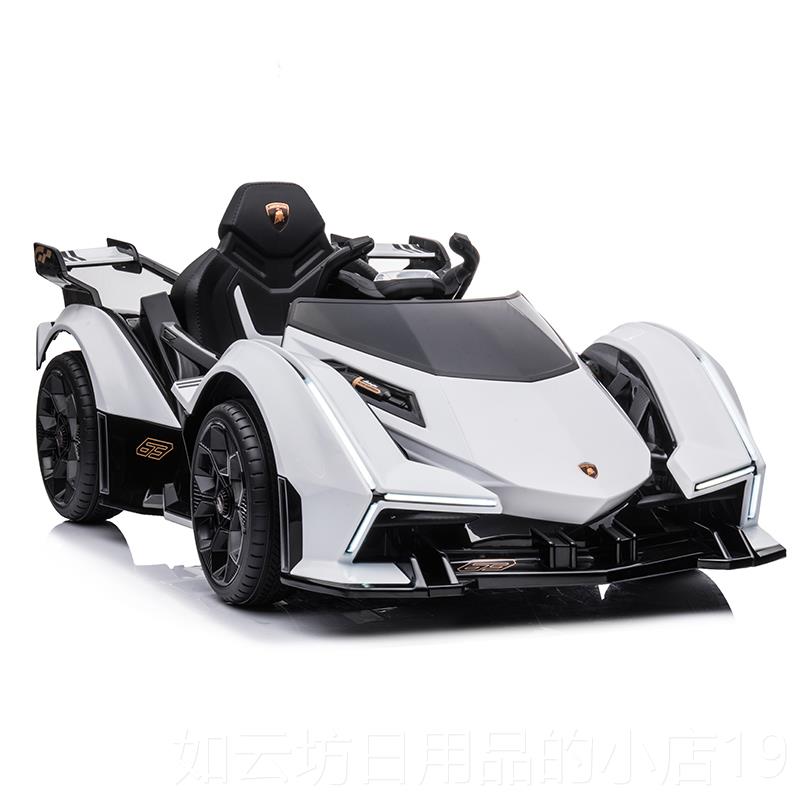 正品车童电动车遥小孩婴儿四轮小汽宝宝控玩具跑车兰博基儿尼V12