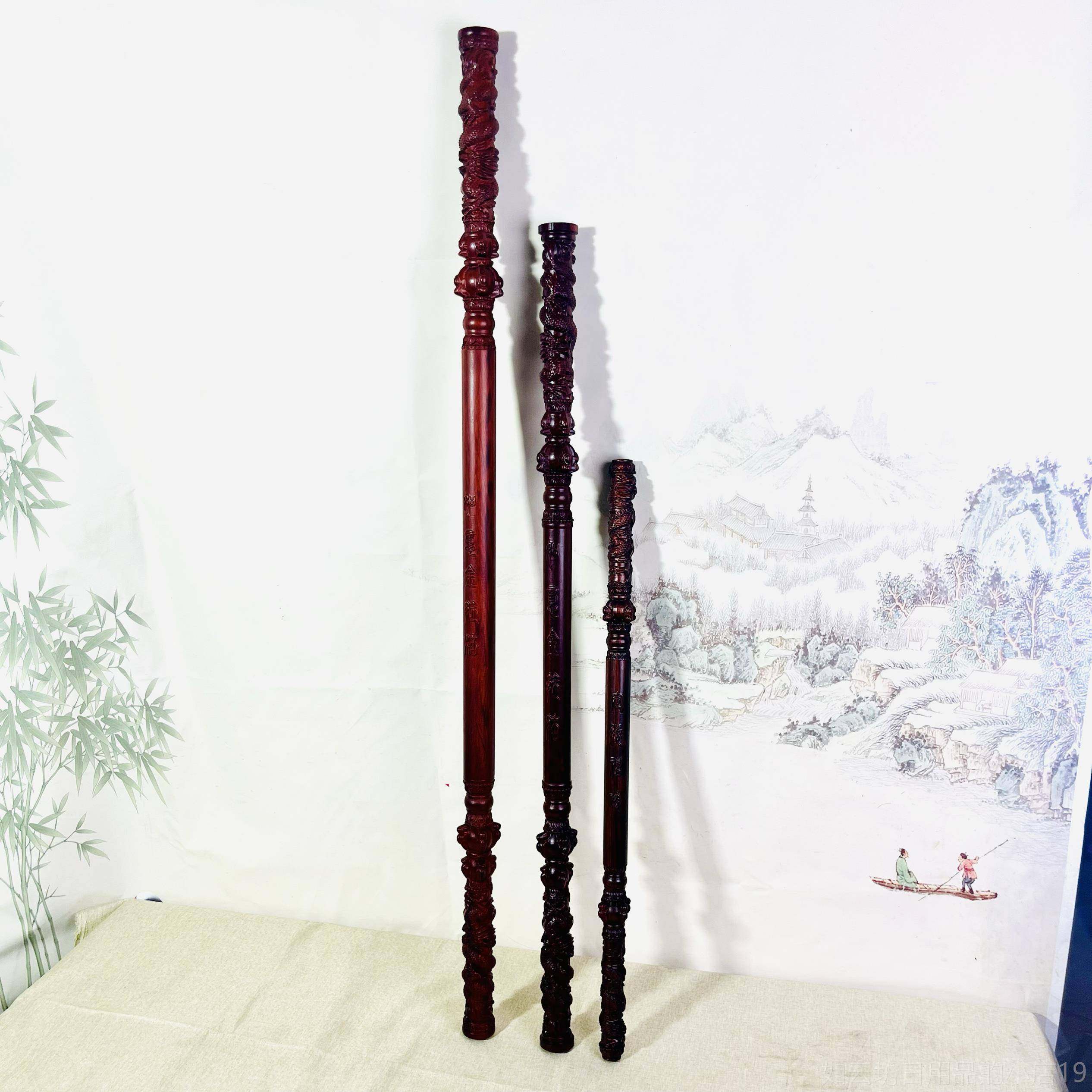 正品如紫檀木神话悟空意金箍棒一具比一紫檀材黑质模型手办儿童玩