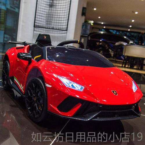 正品博尼儿童电动汽车四轮女小孩遥控玩具车可坐人婴儿宝男宝兰基