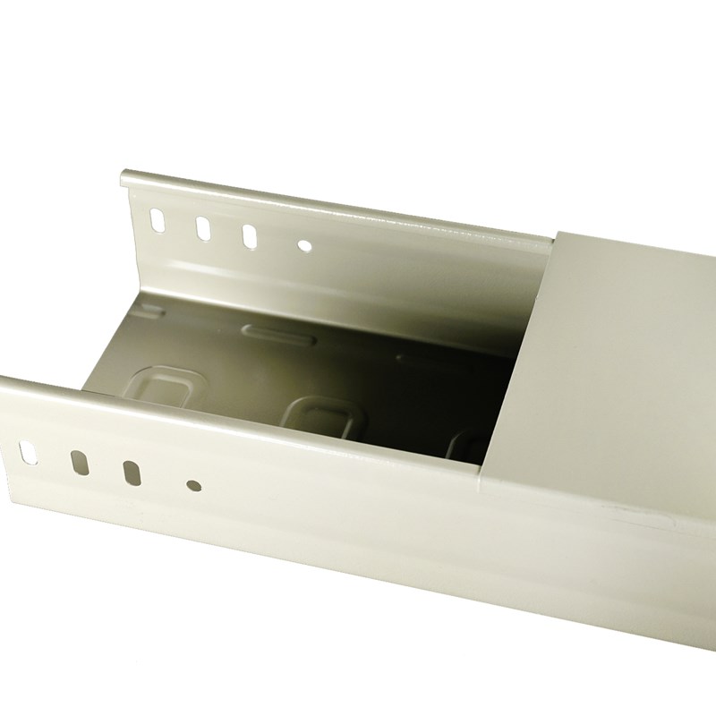 不锈钢铝合金托盘式大跨距桥架喷塑防火槽式金属桥架线槽300*100