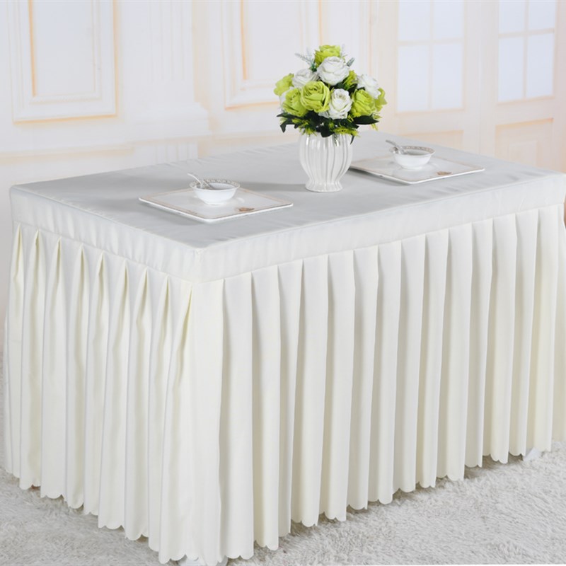 简约现代长方形桌布纯色丝绒台布公司酒店会议室长条桌裙桌套桌罩
