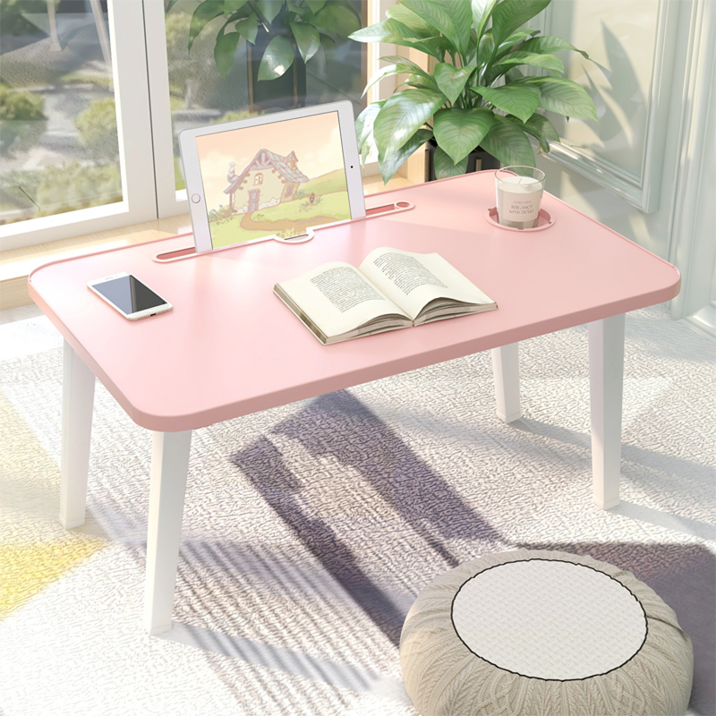 电脑床上小桌子卧室坐地折叠家用寝室简易书桌宿舍学生租房懒人桌