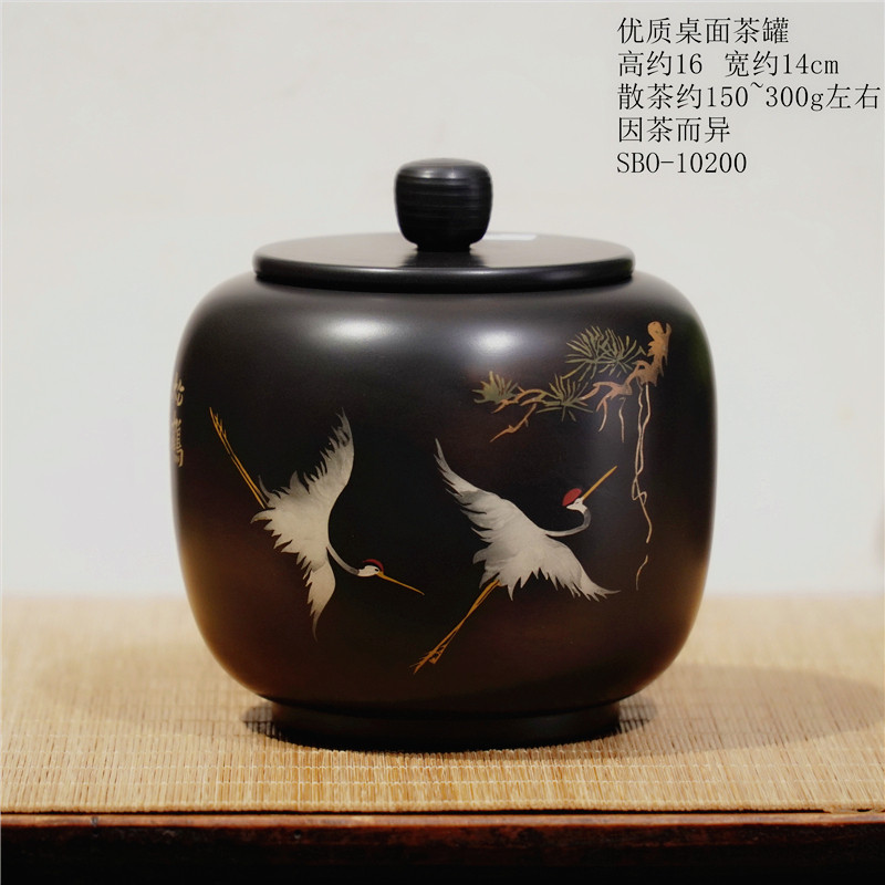建水紫陶茶叶罐中式呆呆罐纯手工制作原矿优质泥小微瑕特惠云南陶
