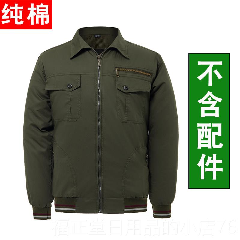高档服夏季长短袖纯棉空调配带风件扇的工作衣服男款降9温电焊防图片